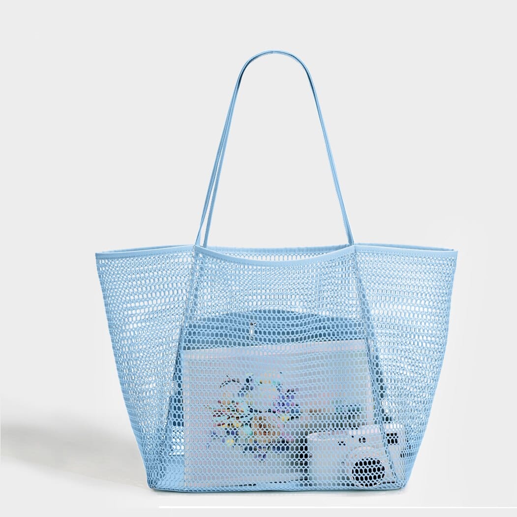 Sac à Main Femme a Trou Trou - Glam'Purse Bleu / 35x39cm