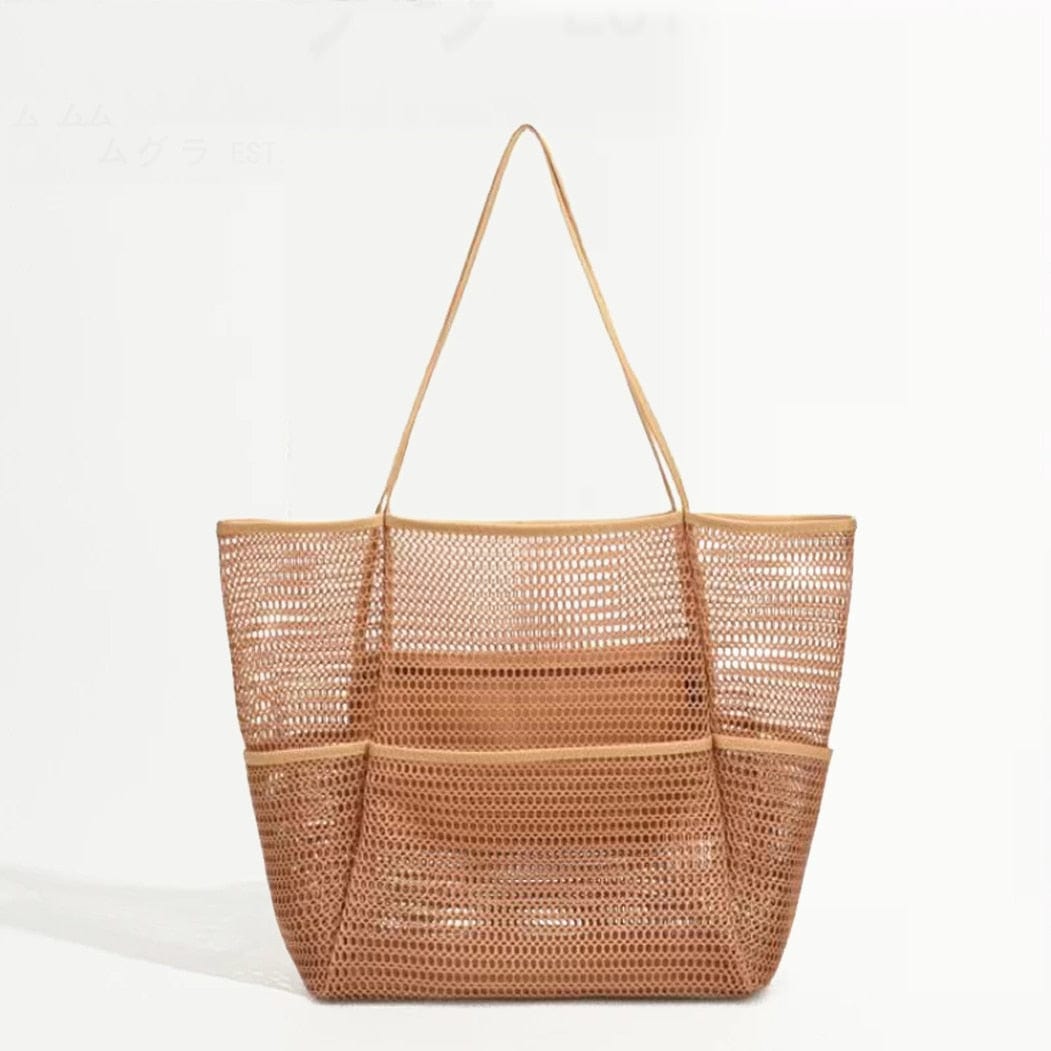 Sac à Main Femme a Trou Trou - Glam'Purse Marron / 35x39cm