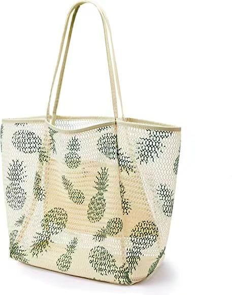 Sac à Main Femme a Trou Trou - Glam'Purse Vert ananas / 35x39cm