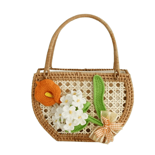 Sac à Main Femme Ajouré Avec Fleurs - Florélla Modèle 3