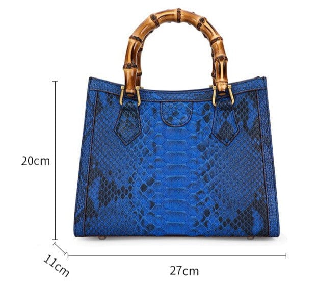 Sac à Main Femme Anse Bois - ChicEssence Bleu