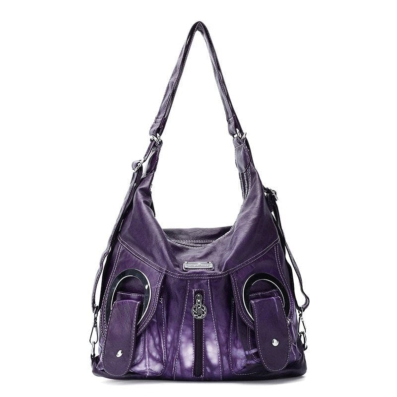 Sac à Main Femme Assez Grand - LuxBag Violet / 30x14x39cm