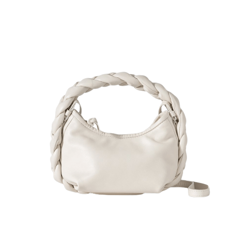 Sac à Main Femme Avec Anse Tressée Deux En Un - Tressé Charm Blanc / 24x15x8cm