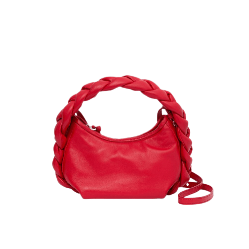 Sac à Main Femme Avec Anse Tressée Deux En Un - Tressé Charm Rouge / 24x15x8cm