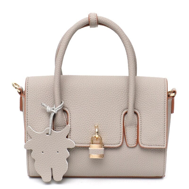 Sac à Main Femme Avec Cadenas - Luxe Gadget Gris