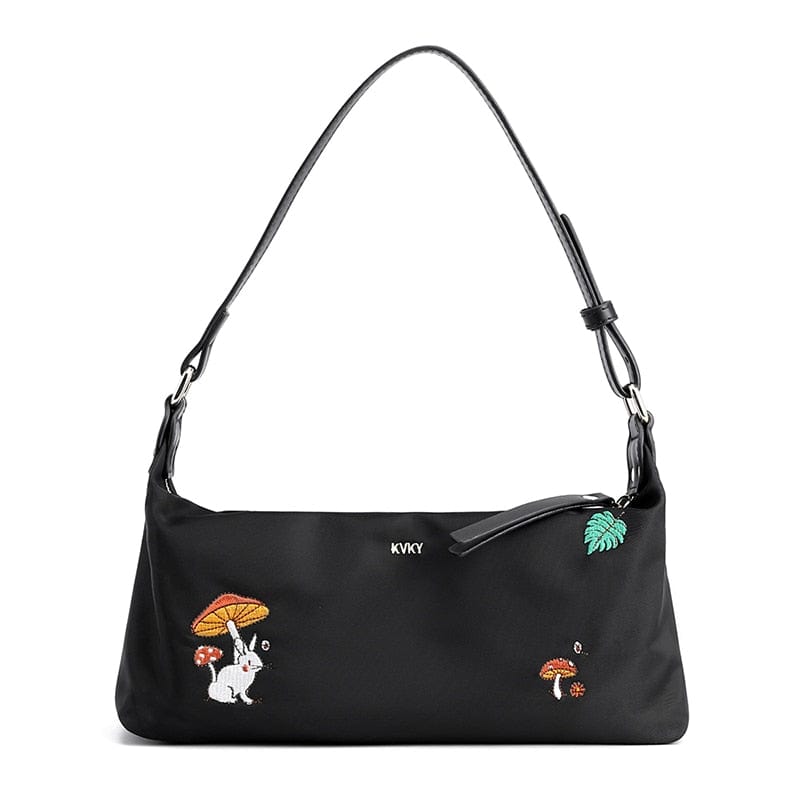 Sac à Main Femme Avec Dessin - LuxeFéminin Noir / 28x6.5x14cm