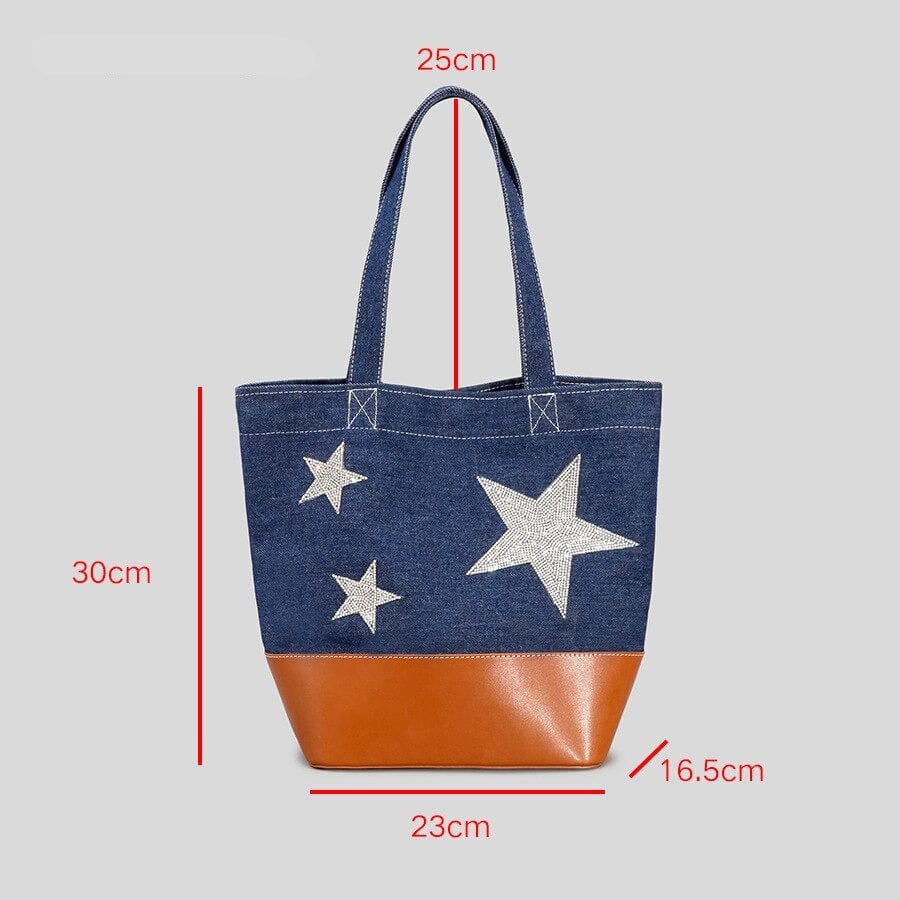 Sac à Main Femme avec Étoile - Élégance Brillante