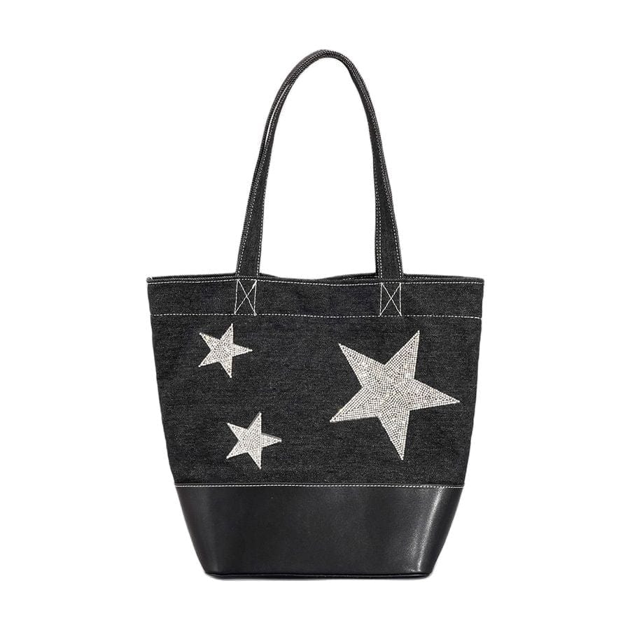 Sac à Main Femme avec Étoile - Élégance Brillante Noir