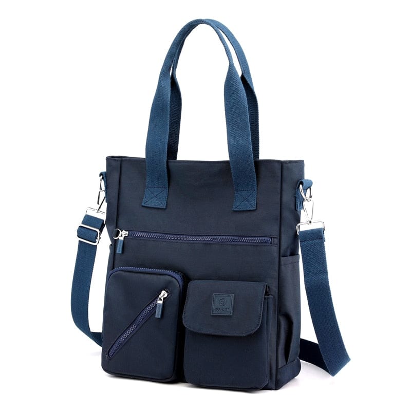 Sac à Main Femme Avec Multipoches - DivaSatch Bleu foncé / 36x30x14cm