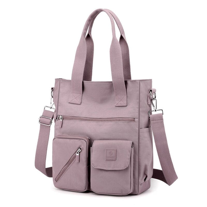 Sac à Main Femme Avec Multipoches - DivaSatch Violet clair / 36x30x14cm