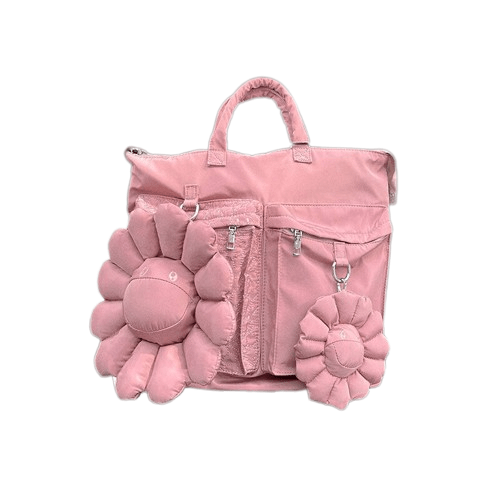 Sac à Main Femme Avec Poches Exterieures - MainElégance Rose / 35x5x40cm