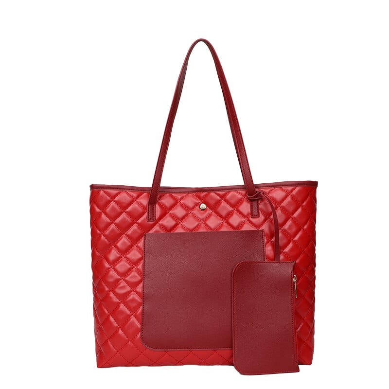 Sac à Main Femme avec Portefeuille - LadyChic Rouge