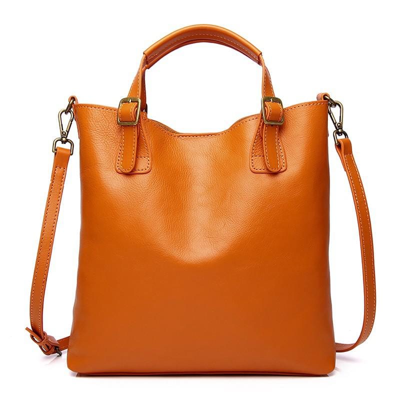 Sac à Main Femme Avec Séparation Intérieur - StyleDivi Orange