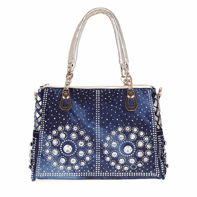 Sac à Main Femme Bleu - BleuStyle Anse doré