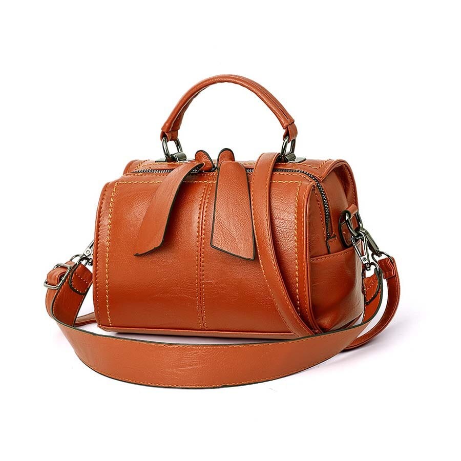 Sac à Main Femme Bowling - TrendyChic Camel