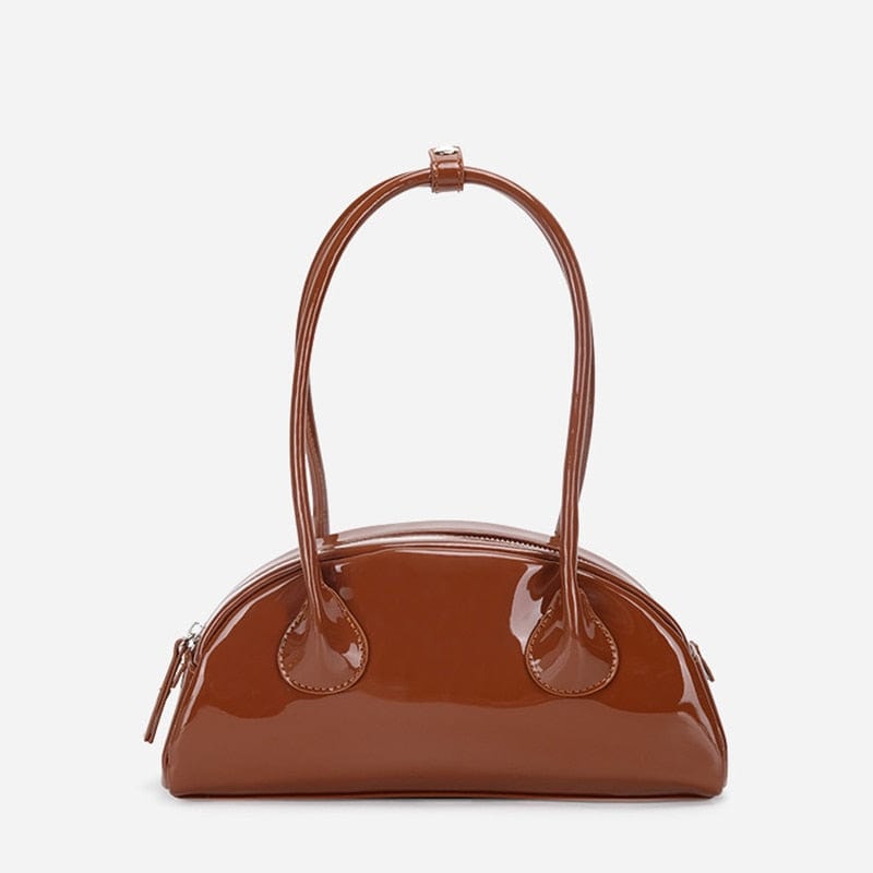 Sac à Main Femme Brillant - Luxelle Marron / 27x13x9cm