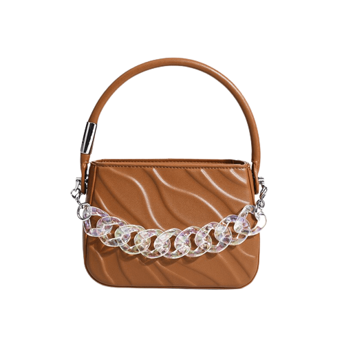 Sac à Main Femme Chainette - Glam'Chic Marron