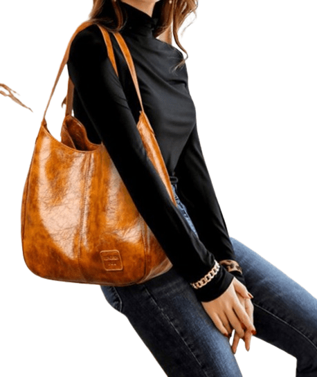 Sac à Main Femme Cognac - LuxeFemme Cognac / 32x12x32cm