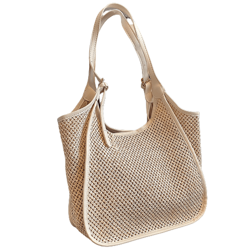 Sac à Main Femme Ecru - PureLux Beige / 39x11x28cm