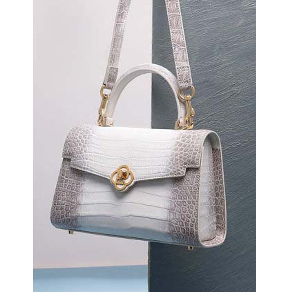 Sac À Main Femme Effet Croco - Luxe Croco