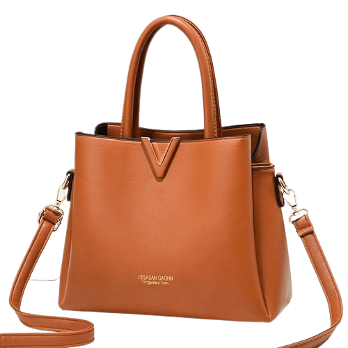 Sac à Main Femme Élégant - Luxéclat Jaune brunâtre