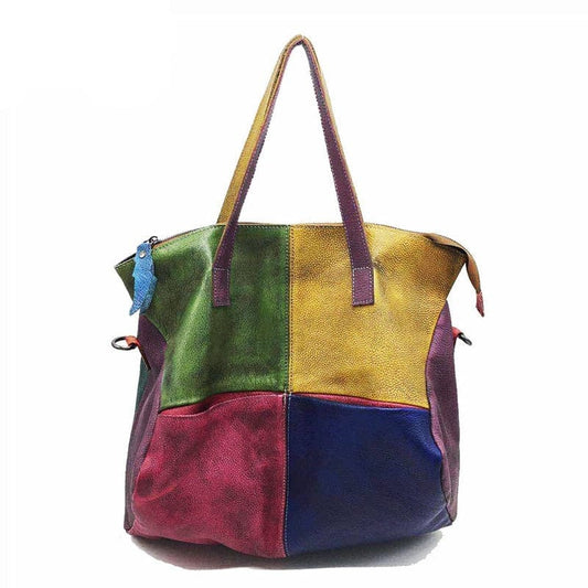 Sac à Main Femme en Cuir Coloré - LuxeÉclat