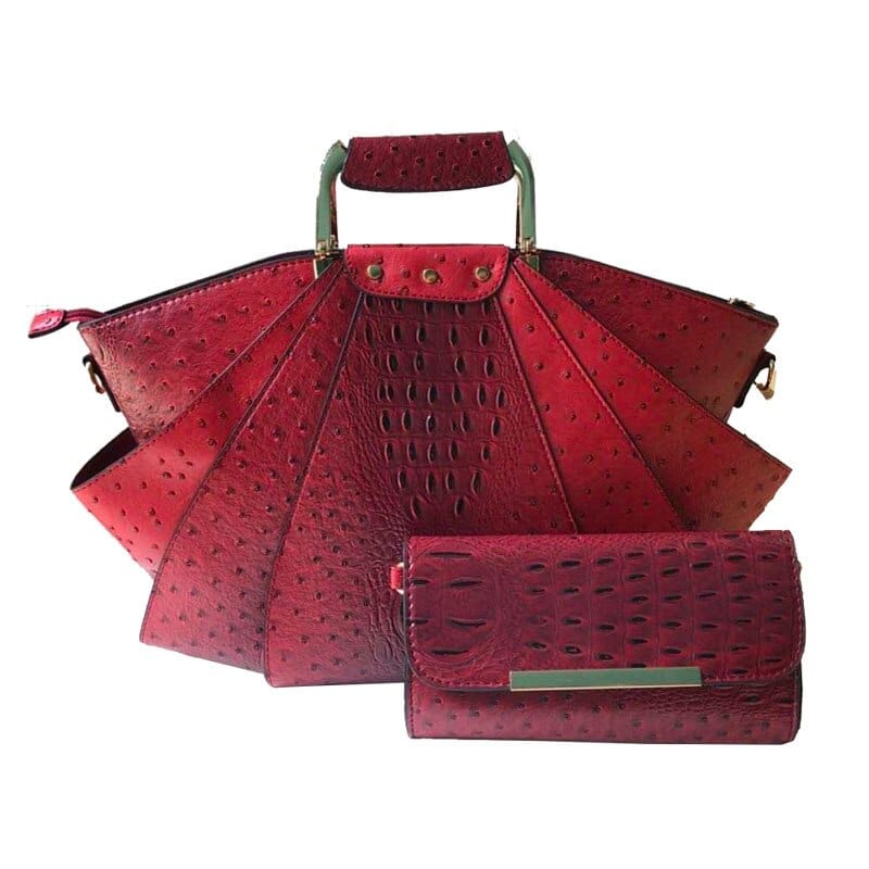 Sac à Main Femme En Cuir - LuxeCuir Rouge