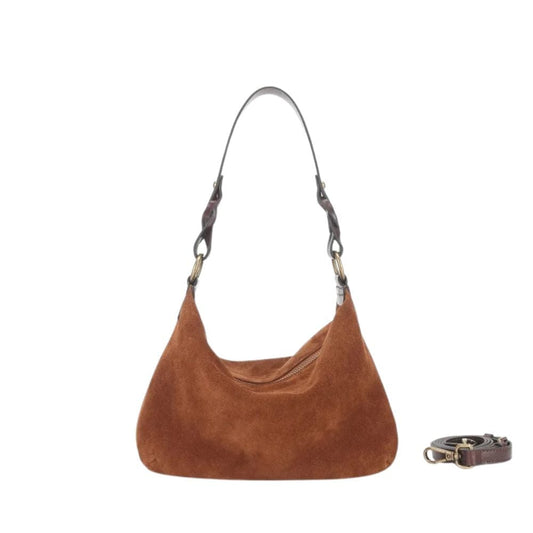 Sac à Main Femme en Daim Marron - LuxSac Marron