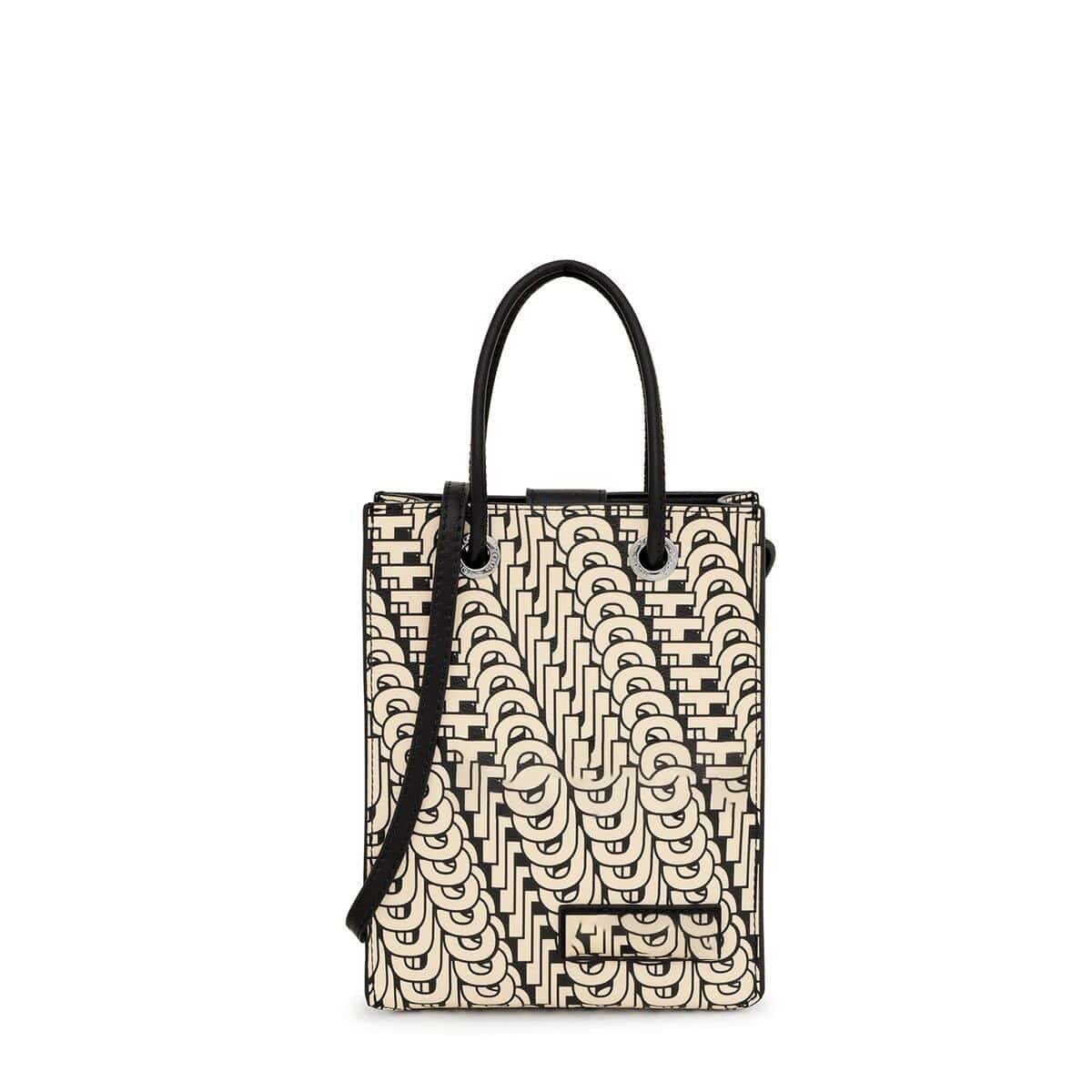 Sac à Main Femme en Faux Cuir - Luxéria Noir et blanc