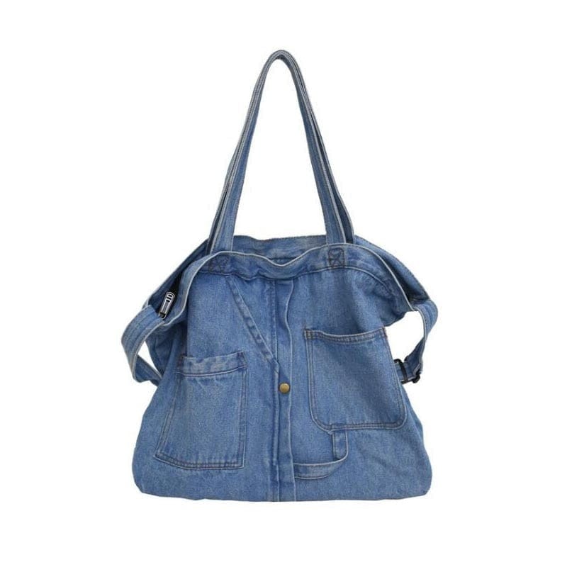 Sac à Main Femme en Jean - DenimChic Bleu clair / 48x35x10cm