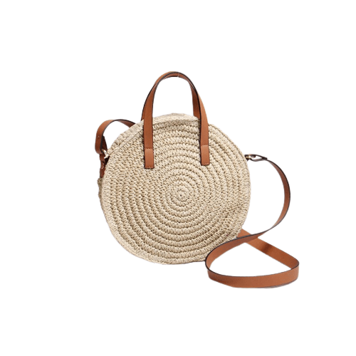 Sac à Main Femme en Paille Rond - Paille Chic