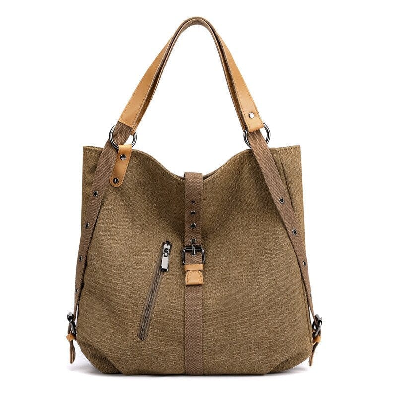 Sac à Main Femme en Toile - Élégance Urbaine Marron