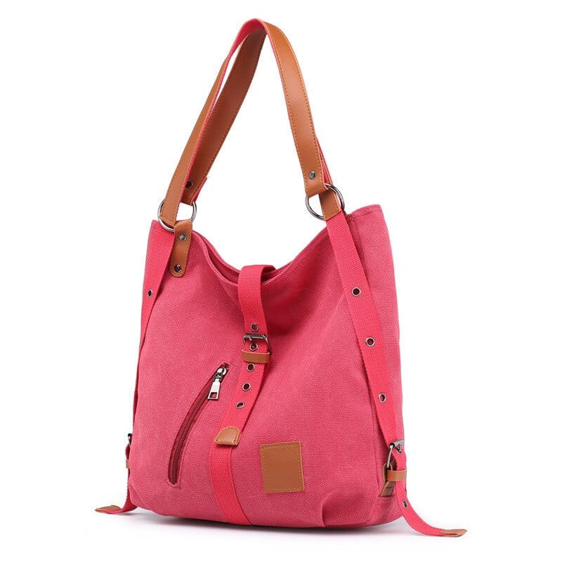 Sac à Main Femme en Toile - Élégance Urbaine Rose