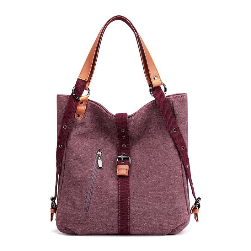 Sac à Main Femme en Toile - Élégance Urbaine Violet