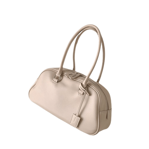 Sac À Main Femme Forme Bowling - StyleVogue Blanc / 35x12x17cm