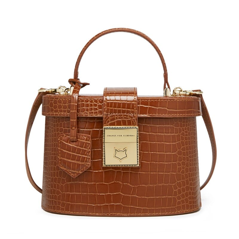 Sac à Main Femme Forme Seau - LuxeChic Marron