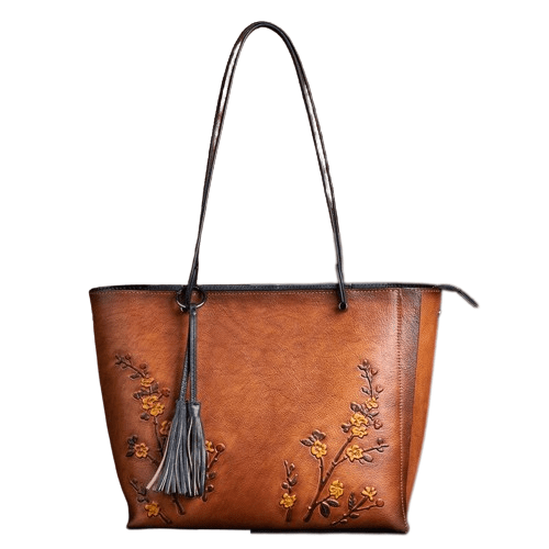 Sac à Main Femme Grand Cuir - Glam Femme Marron / 38 x 14 x 2cm