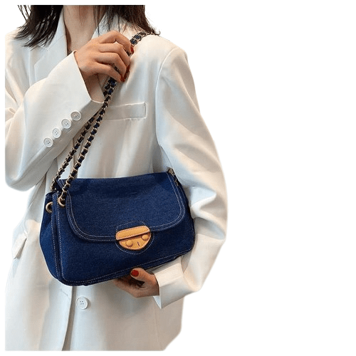 Sac à Main Femme Jeans - FashionDuo Bleu foncé