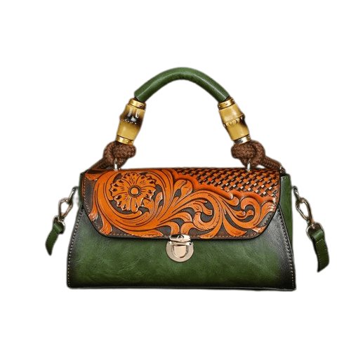 Sac à Main Femme Luxe Vintage Pin Up - PinUpLuxe Vert / 26x11x26cm