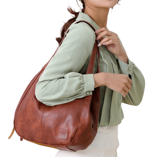 Sac À Main Femme Marron Vintage - LuxeVintage Marron / 28x12x30cm