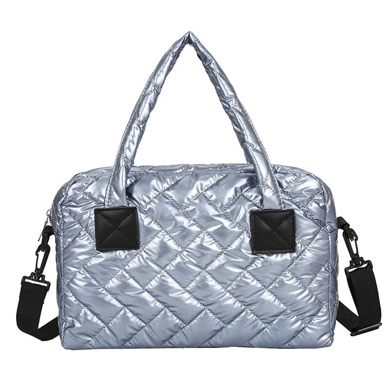 Sac à Main Femme Matelassé - GlamBelle Bleu / 36x13x27cm