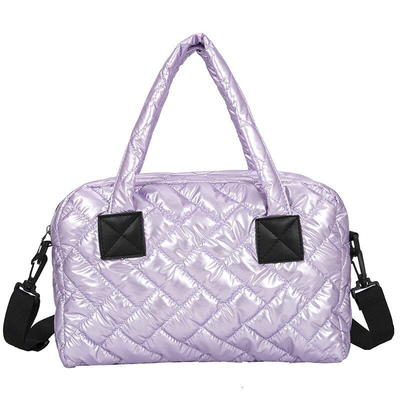 Sac à Main Femme Matelassé - GlamBelle Violet / 36x13x27cm