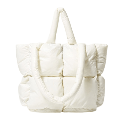 Sac à Main Femme Matelassé - GlamSculpt Blanc