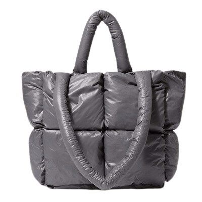 Sac à Main Femme Matelassé - GlamSculpt Gris