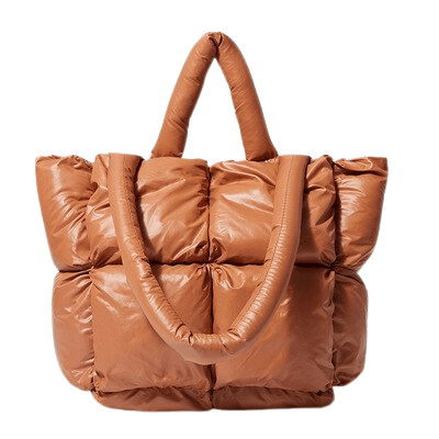 Sac à Main Femme Matelassé - GlamSculpt Marron