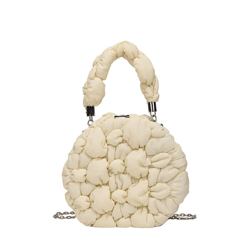 Sac à Main Femme Matelassée - LuxeChic Blanc cassé