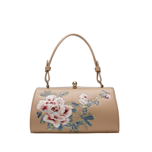 Sac A Main Femme Motife A Fleur - Bloom Appeal Abricot / 20x12x11.8cm