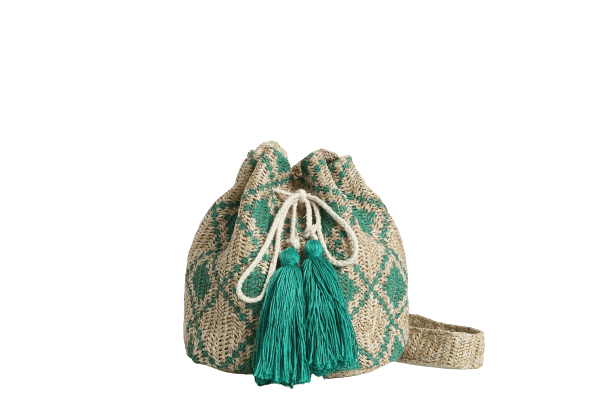 Sac à Main Femme Naturel - Naturel Chic Vert / 22x24x18cm