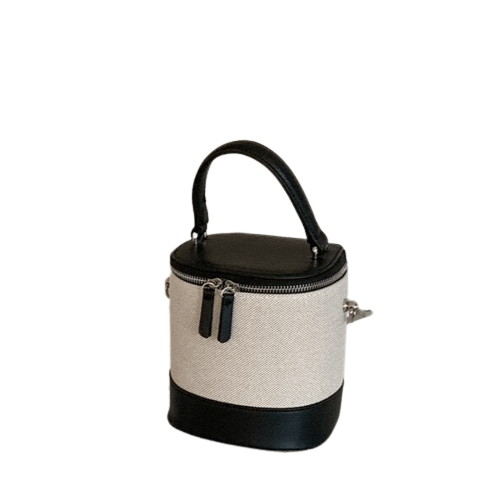 Sac à Main Femme Noir et Blanc - StyloChic Noir et blanc / 15x14x15cm