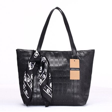 Sac à Main Femme Noir Foulard - BellaNoir 2 / 43x32cm